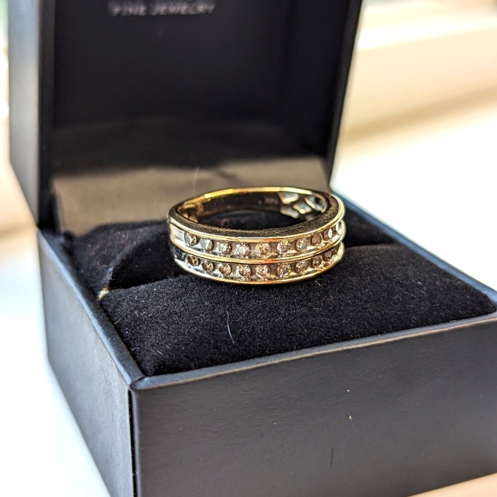 14K Yellow Gold Diamond Ring